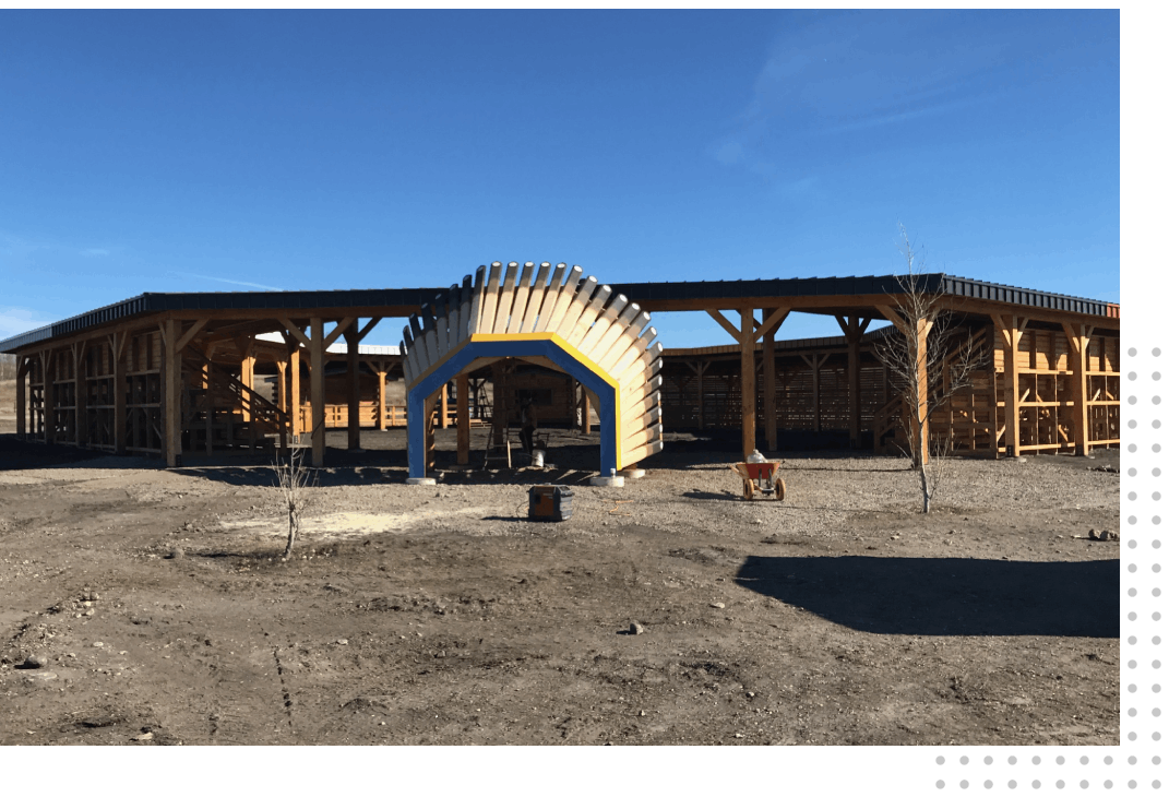 A Native American Archway for an Entrance